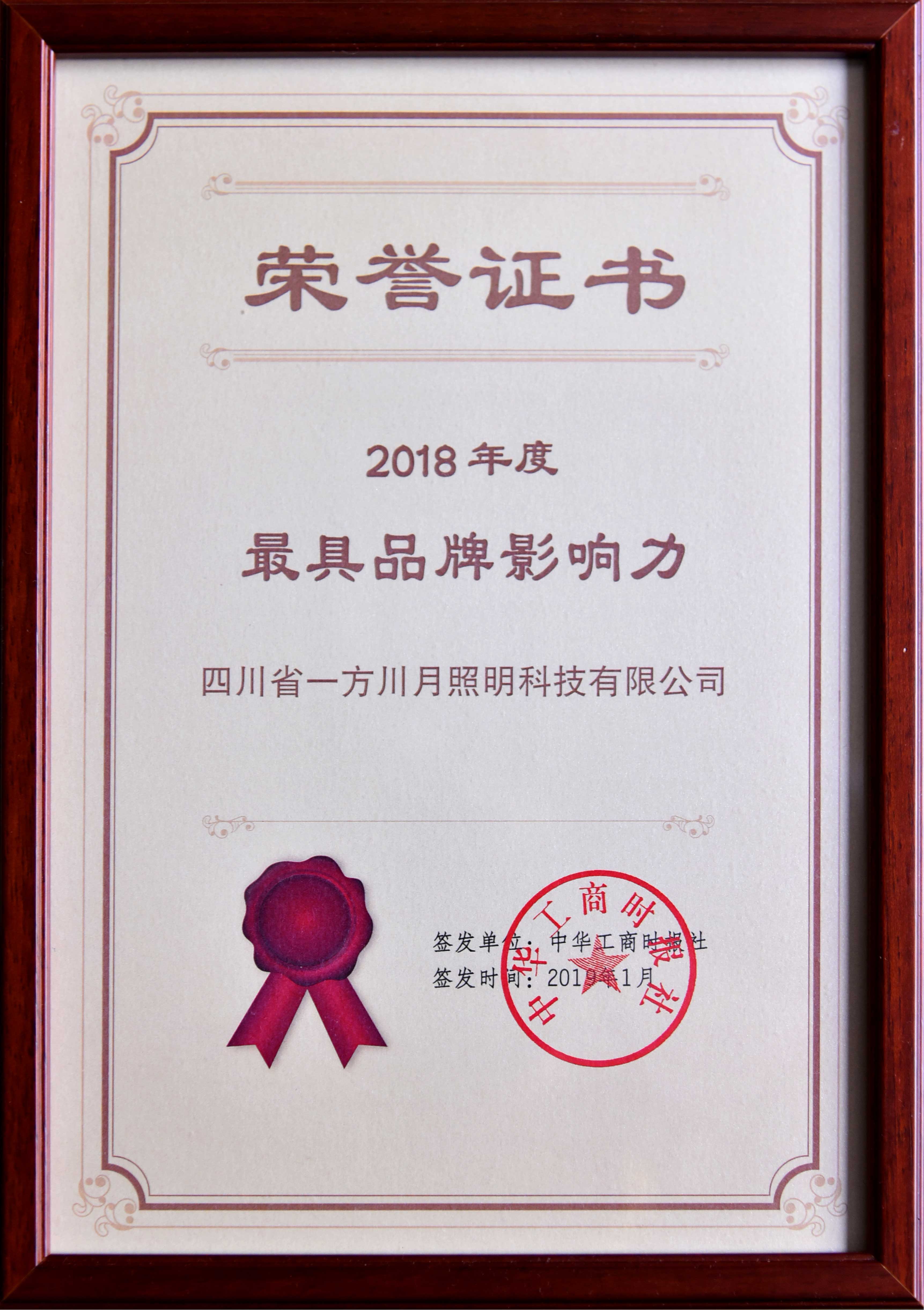 最具品牌影响力