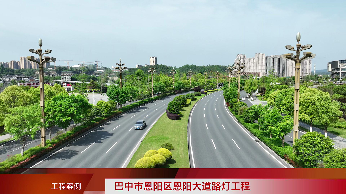 巴中市恩阳区恩阳大道路灯工程